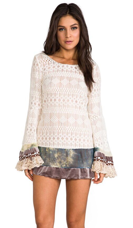 Mimi Mini Lace Dress w/ Bell Sleeves