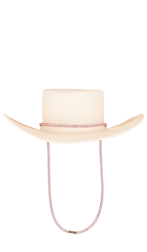 Shop Gladys Tamez Millinery X Revolve Crystal Band Cowboy Hat In Cream
