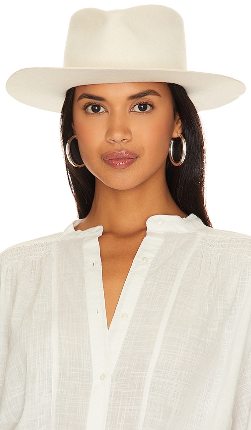 Gladys Tamez Millinery Clement Hat In White