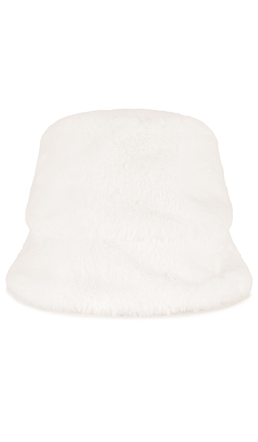 Gladys Tamez Millinery X Revolve Faux Fur Bucket Hat in White