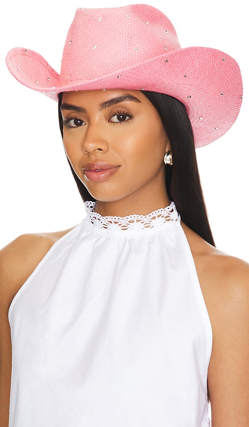 Shop Gladys Tamez Millinery Gene Cowboy Hat In Pink