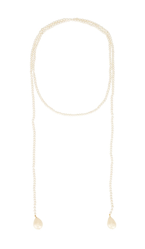 Galley Los Angeles Neck Scarf Necklace In Silver
