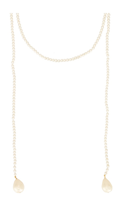 Galley Los Angeles Neck Scarf Necklace In Silver