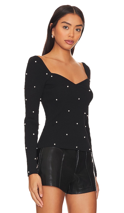 Shop Generation Love Marlee Pearl Sweater In Black