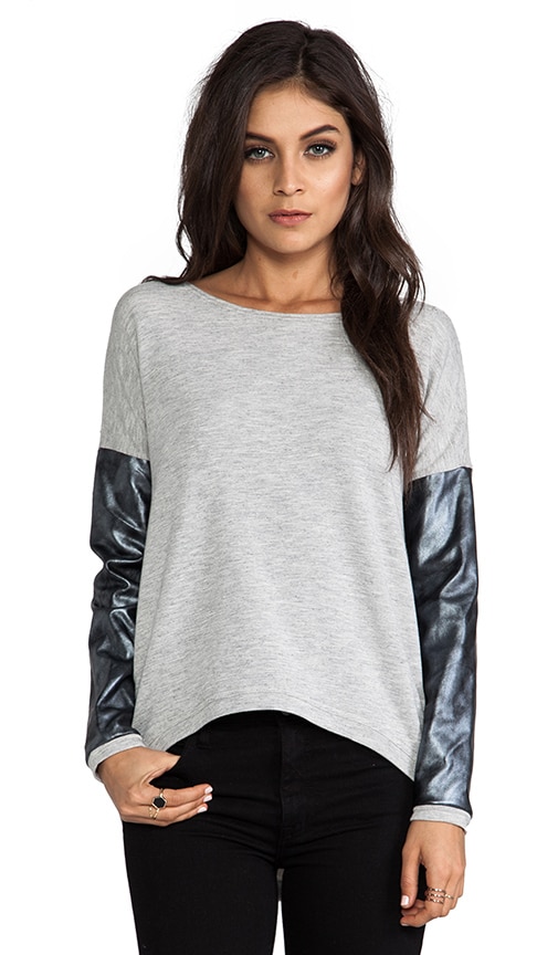 Bobo Silver Leather Sweater
