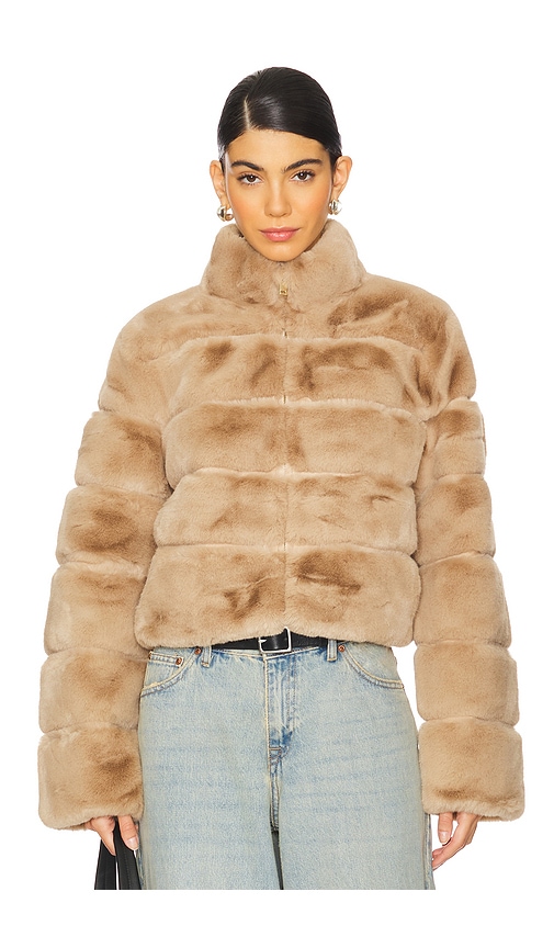 Shop Generation Love Tala Faux Fur Jacket In Toffee