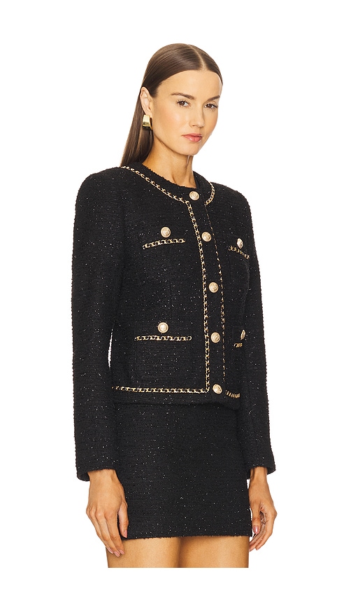 Shop Generation Love Velma Tweed Jacket In 黑色