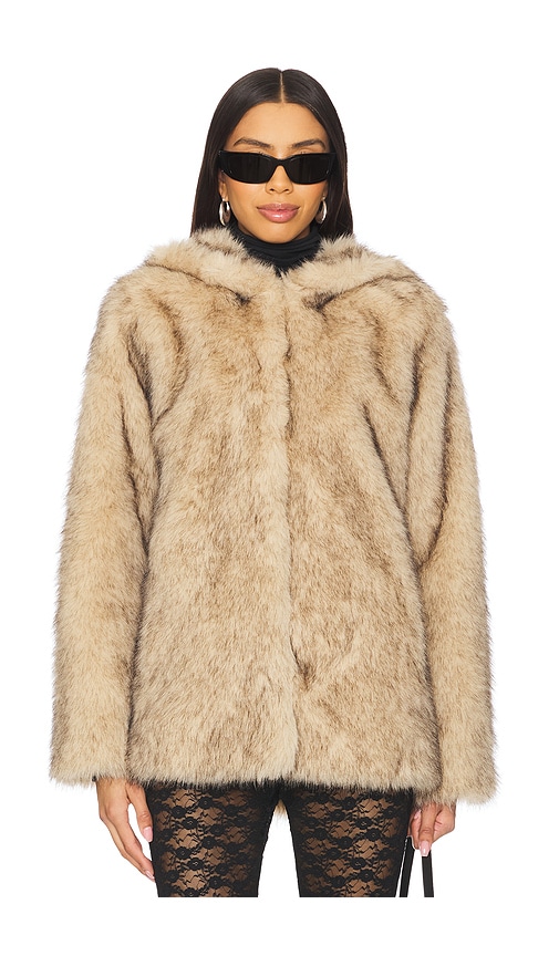 GENERATION LOVE DELLA FAUX FUR HOOD JACKET