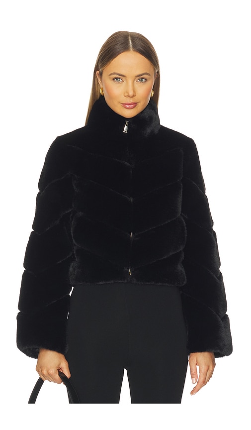 Generation Love Brianna Faux Fur Jacket In Black