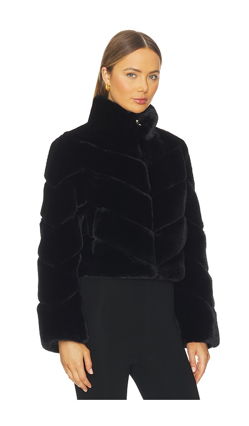 Generation Love Brianna Faux Fur Jacket In Black