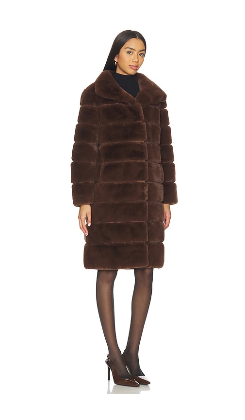 Generation Love Christie Faux Fur Coat In Brown