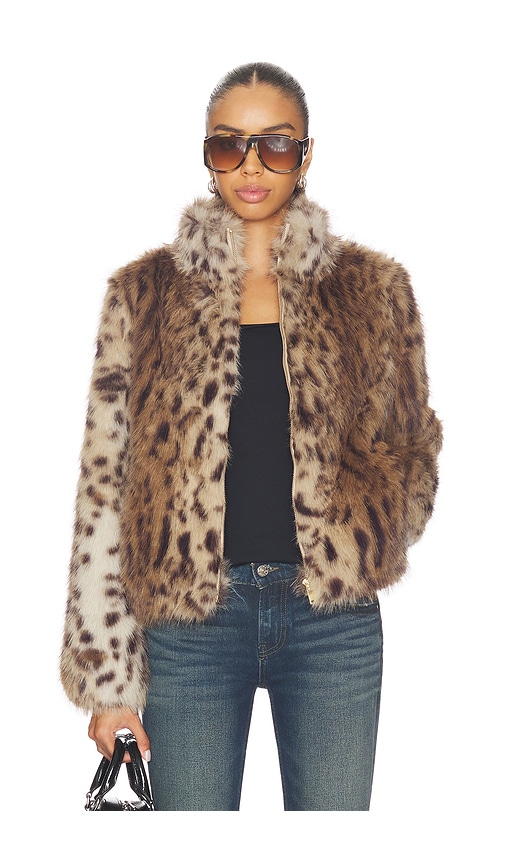 Revolve Jamie Leopard Faux Fur Jacket Generation Love
