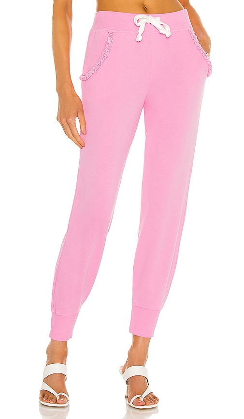 Generation Love Asta Ruffle Sweatpants in Bubblegum Pink | REVOLVE