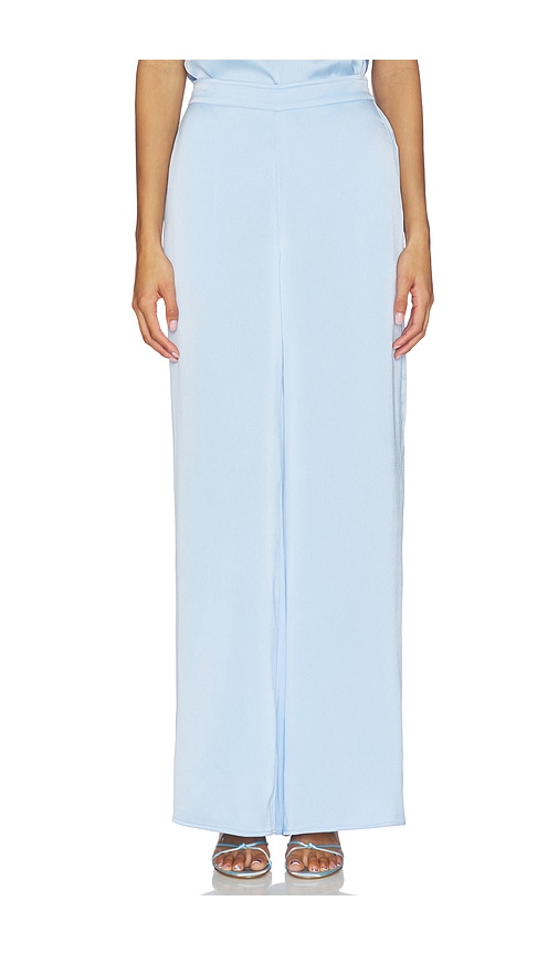 Generation Love Kelela Hammered Satin Pants in Blue. - size M (also in S, XL, XS)