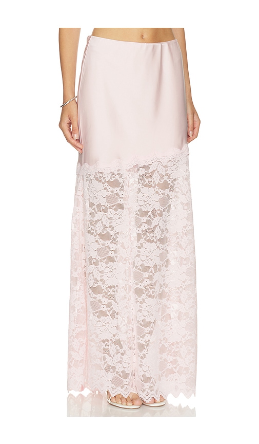 Generation Love Perrine Lace Combo Satin Skirt | Thumbnail 2 Generation Love Perrine Lace Combo Satin Skirt | Thumbnail 2