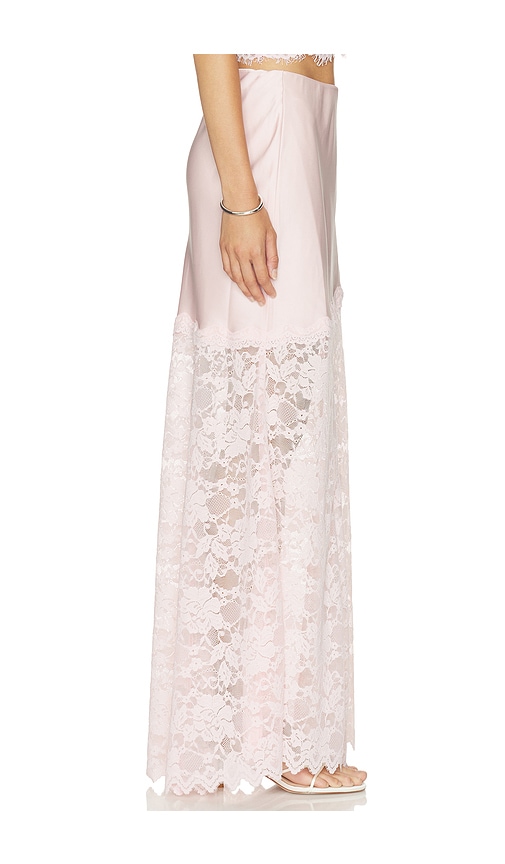 Generation Love Perrine Lace Combo Satin Skirt | Thumbnail 3 Generation Love Perrine Lace Combo Satin Skirt | Thumbnail 3