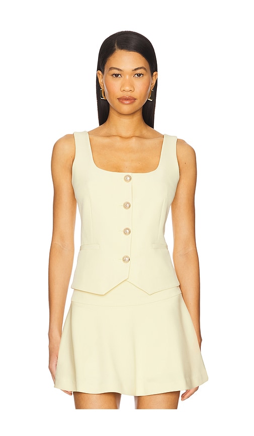 Beatriz Crepe Top in Yellow. - size L (also in M, S, XL, XS) - Generation Love - Modalova