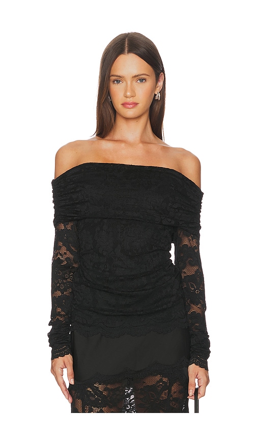 Generation Love Romeo Lace Top In Black