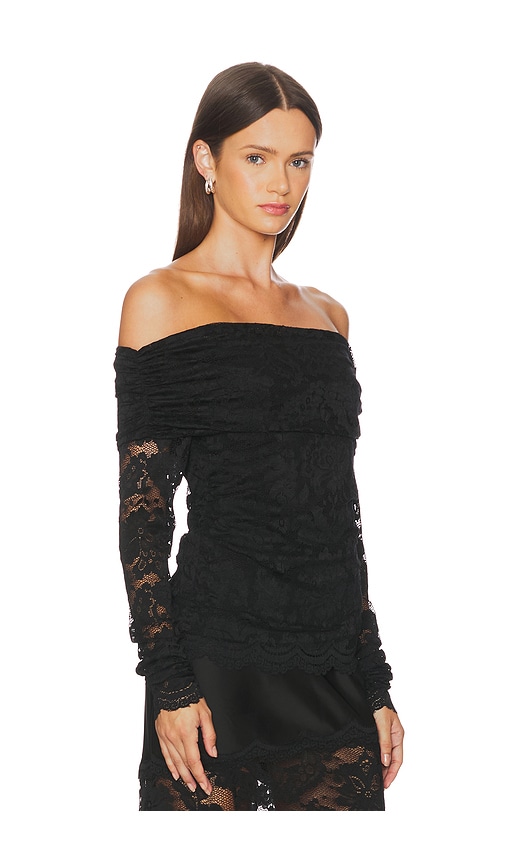 Generation Love Romeo Lace Top In Black