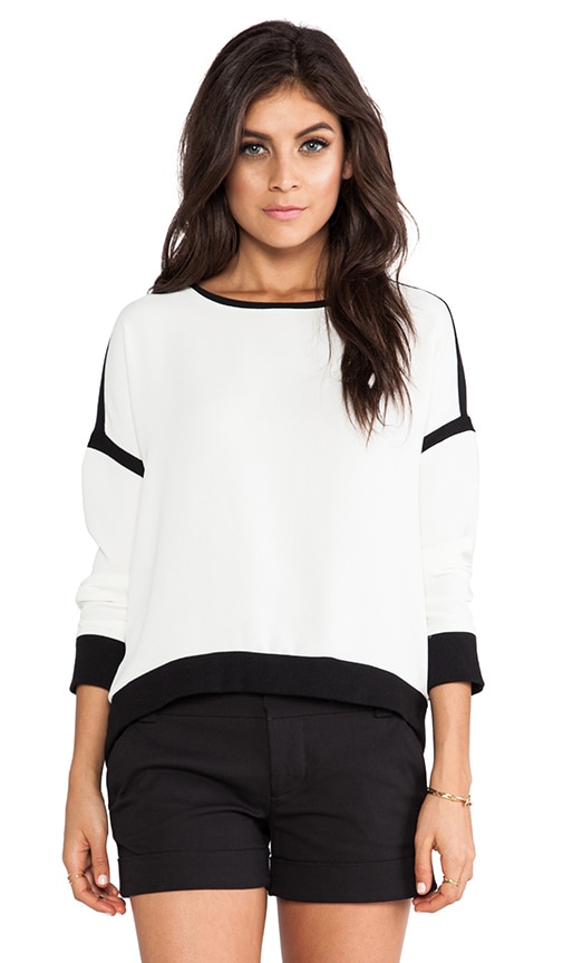Geneva Rib Detail Hi-Lo Top