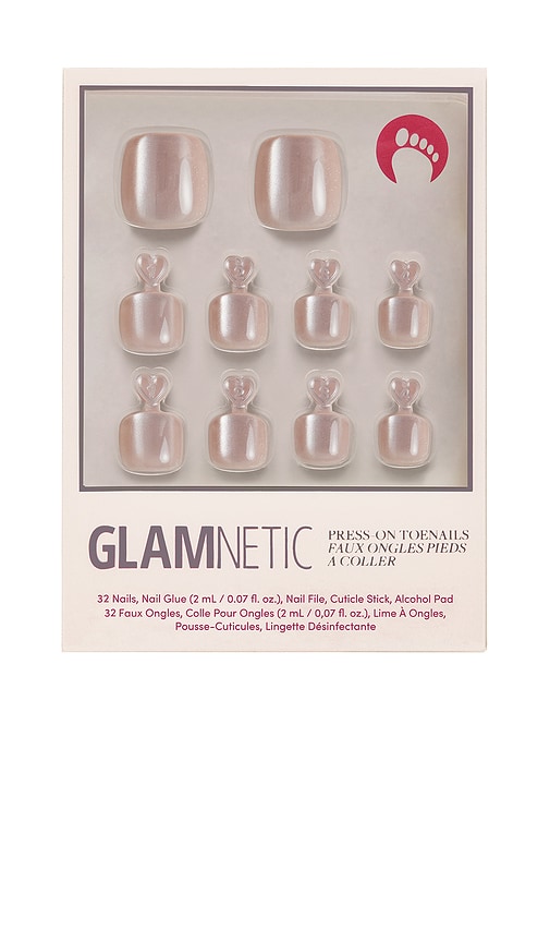 Glamnetic Pure Intentions Press-On Toenails in Nude.