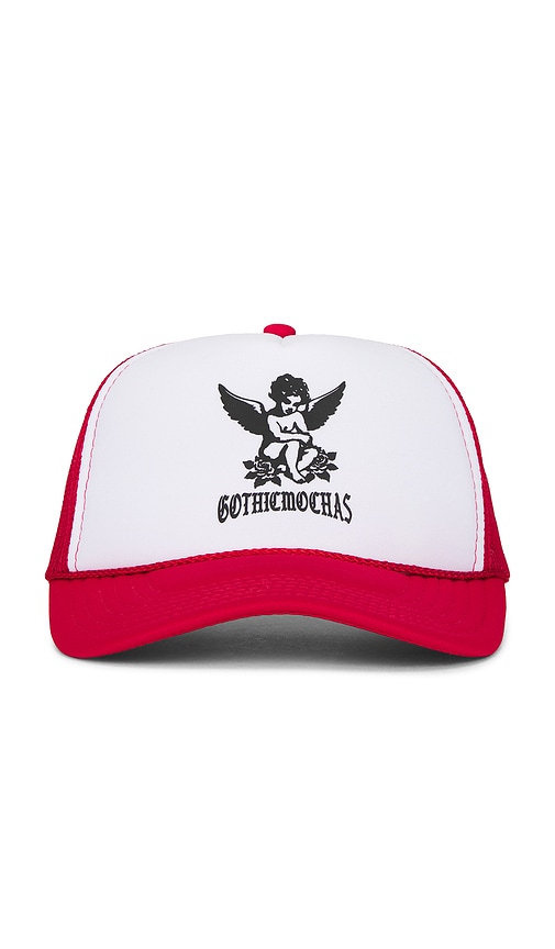 Angel 2.0 Trucker Hat in Red.