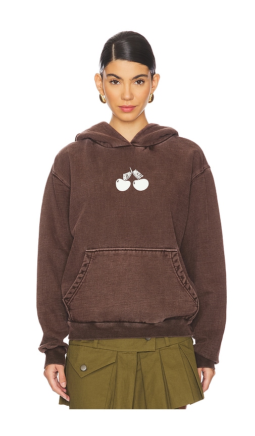 Shop Gothicmochas Cherry Bomb Hoodie In Brown