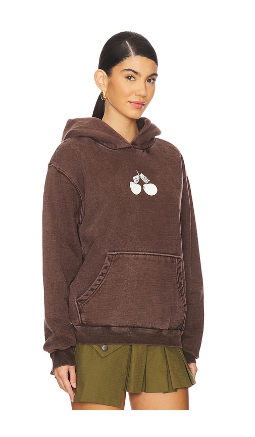 Shop Gothicmochas Cherry Bomb Hoodie In Brown