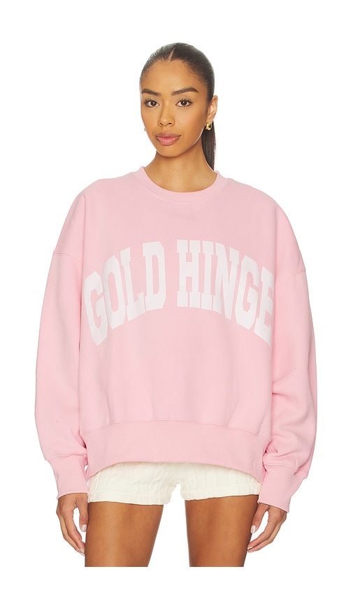 Gold Hinge Wide Arm Sweatshirt in Pink. - size S (also in XS)