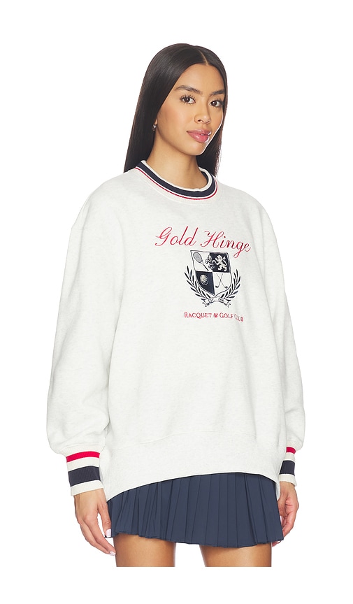  Gold Hinge Sudadera De Cuello Redondo Oversized Heritage En Color Blanco Talla L  (también En M, S, Xs). 