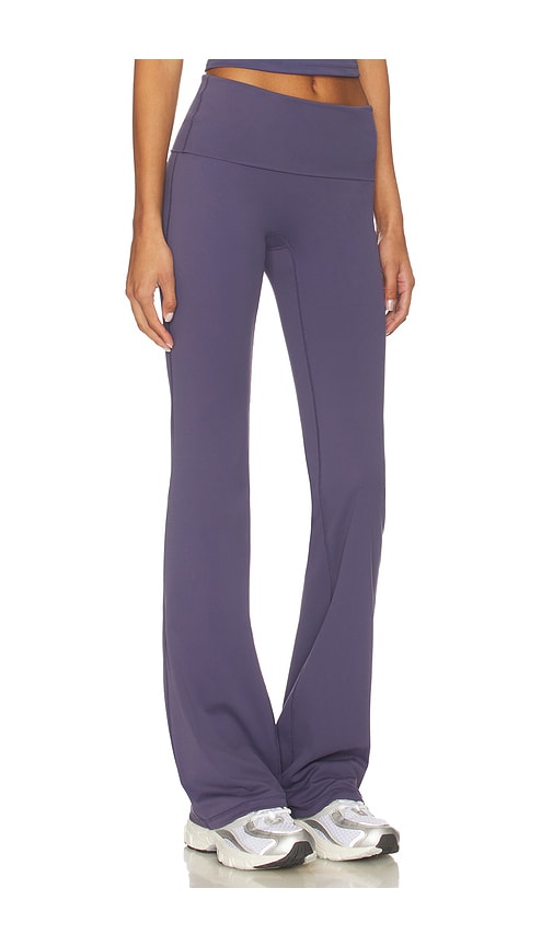 Gold Hinge Essentials Foldover Flare Pant In Multi