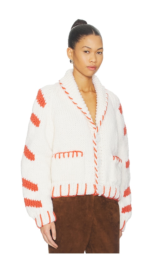  Gogo Sweaters Cardigan Coyote In White. 