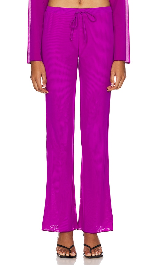 Shop Gonza Wide Leg Pants In Purple