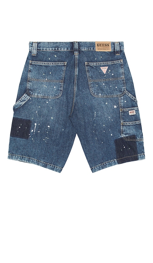 Guess Originals Panel Carpenter Short In Blue
