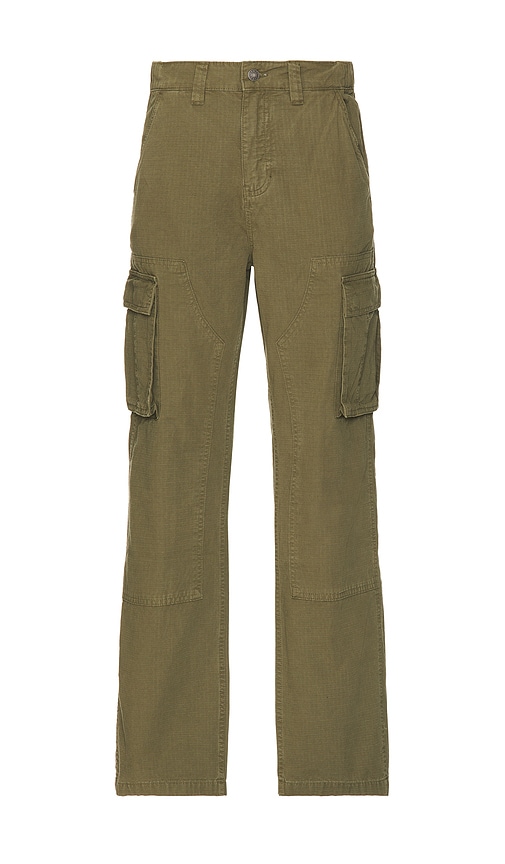 Guess Originals Ripstop Panel Cargo Pant In Olive