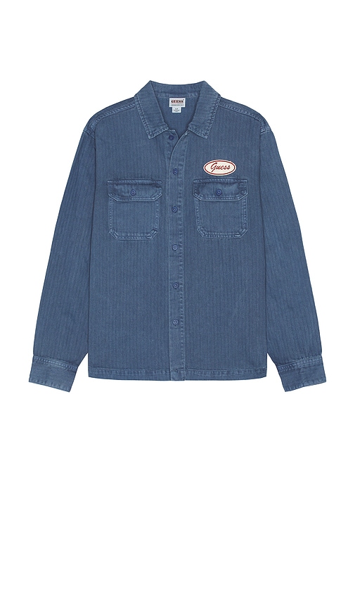 GUESS ORIGINALS VINTAGE PATCH WORK SHIRT 