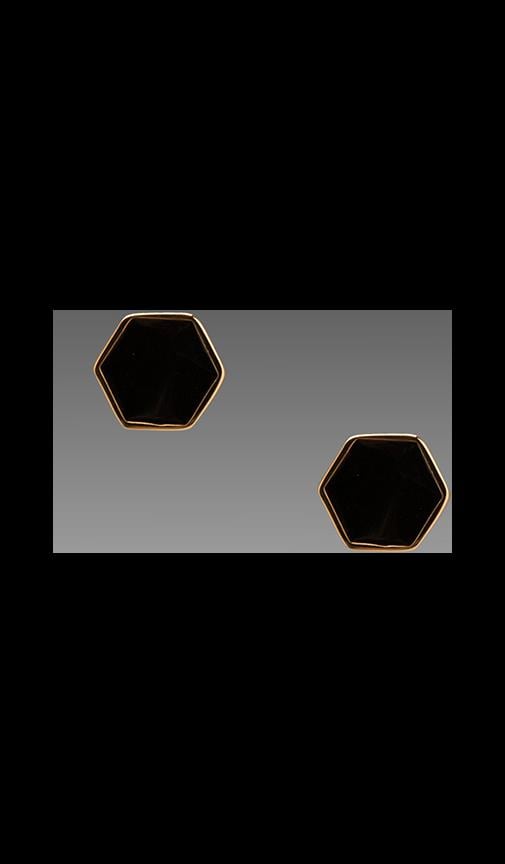 Bloom Hexagon Stud Earrings
