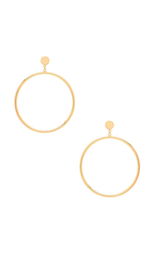 drop hoop earrings