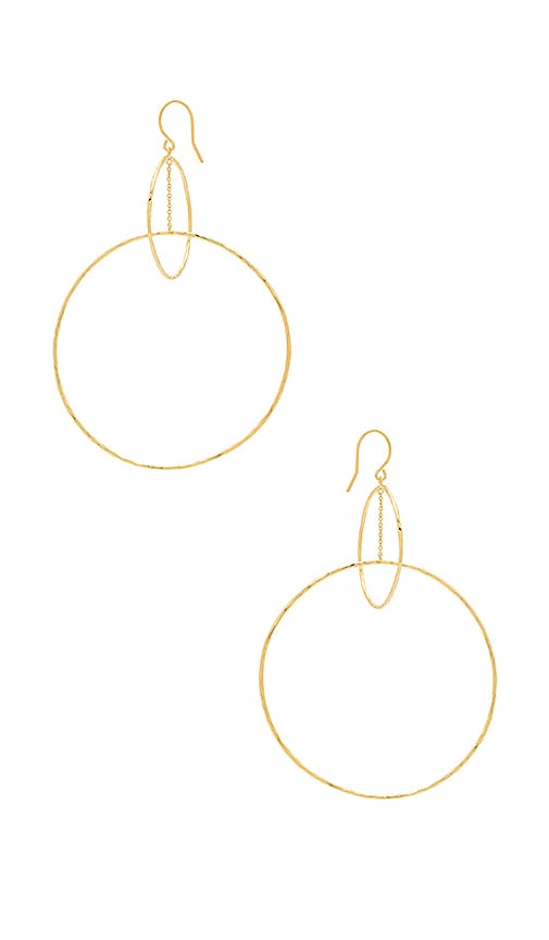 Interlocking Large Circle Earrings