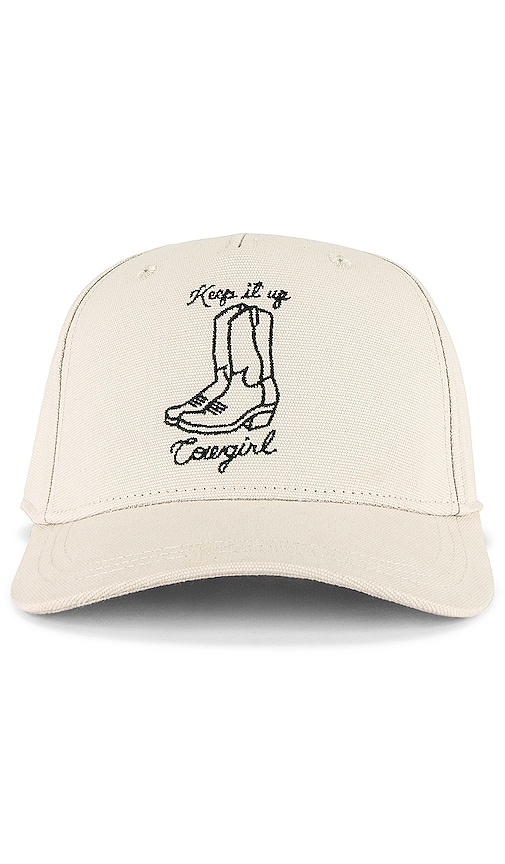 Shop Gigi Pip Keep It Up Cowgirl Trucker Hat In Cream