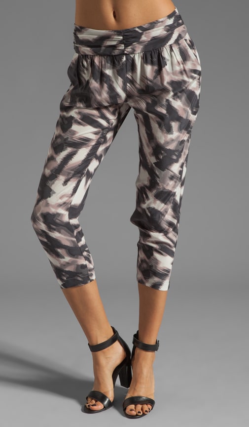Abstract Zebra Print Pants