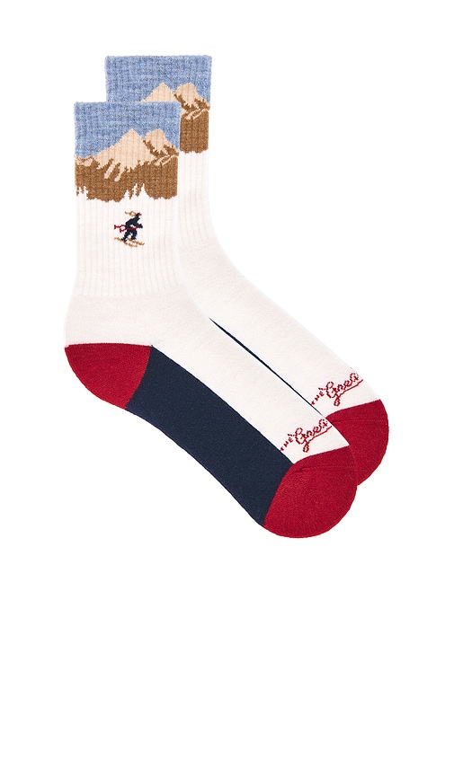 The Great Ridge Runner Sock in Cream Skiier