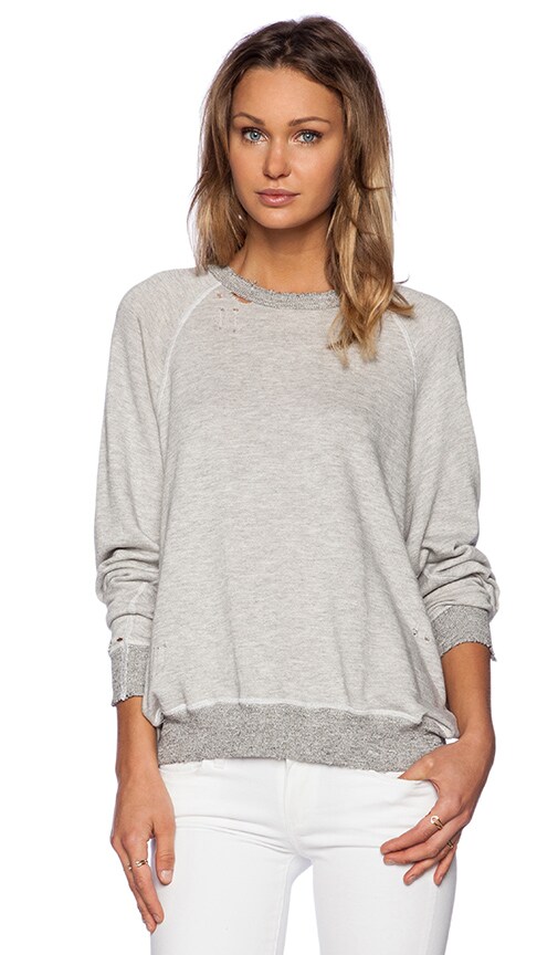 grey college sweatshirt