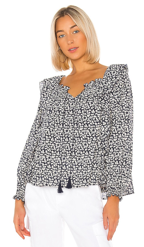 The Great The Song Top in Navy Shadow Floral