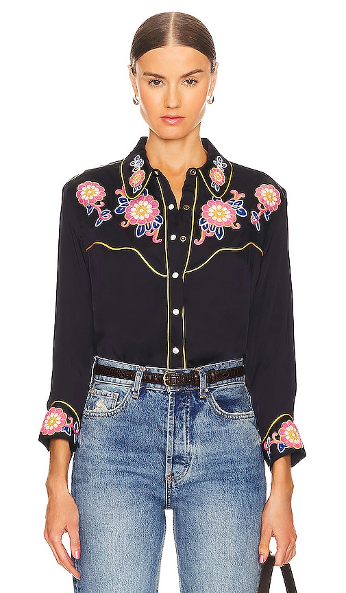 The Great The Gaucho Top in Navy Country Floral