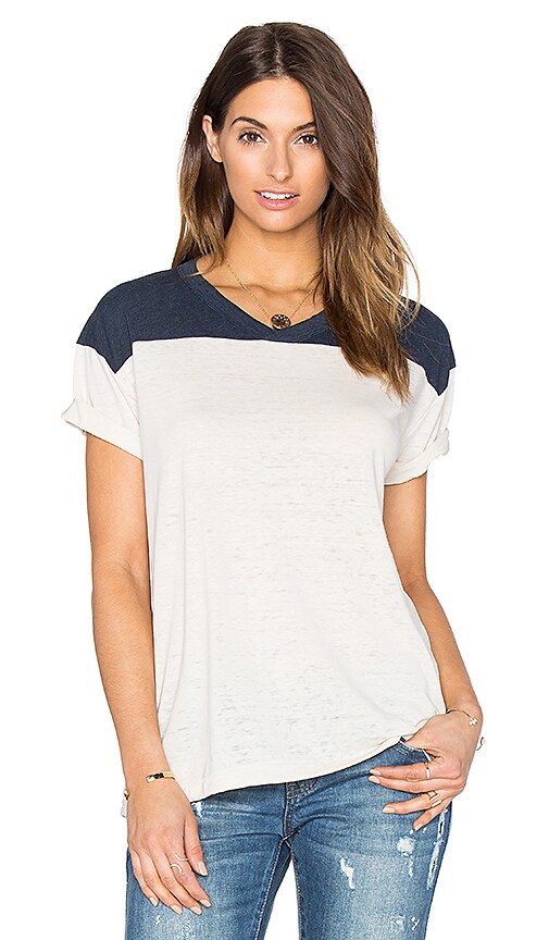 The Great The Athletic Tee in Navy & Vanilla | REVOLVE