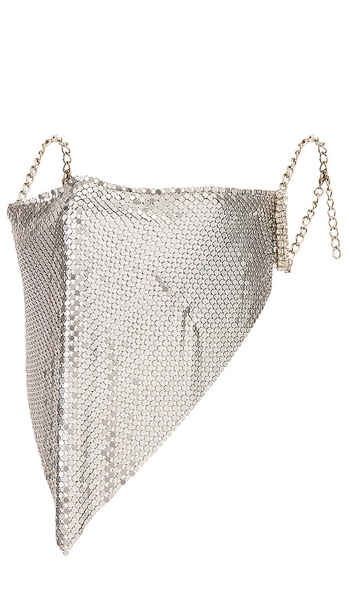 GRLFRND Face Mask in Silver Chainmail | REVOLVE