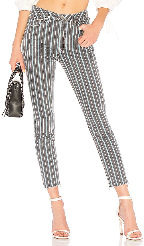 PANTALONES VAQUEROS A RAYAS KAROLINA