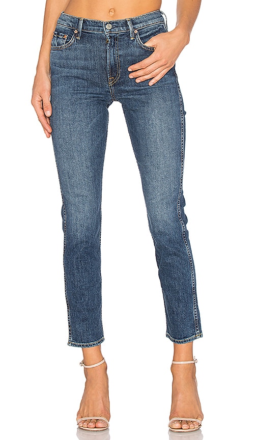 high rise stretchy jeans