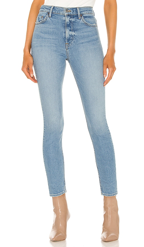 Frontwalk High Rise Skinny Jeans for Women Solid Color Stretchy